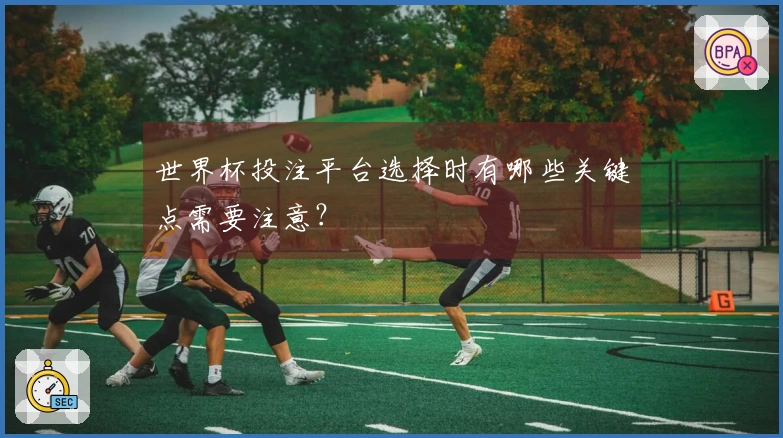 世界杯投注平台选择时有哪些关键点需要注意？